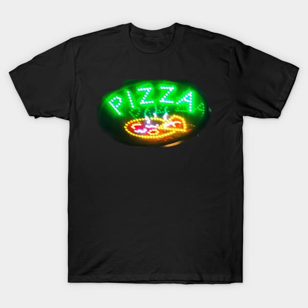 Fluo Pizza Italian Food T-Shirt by eleonoraingrid